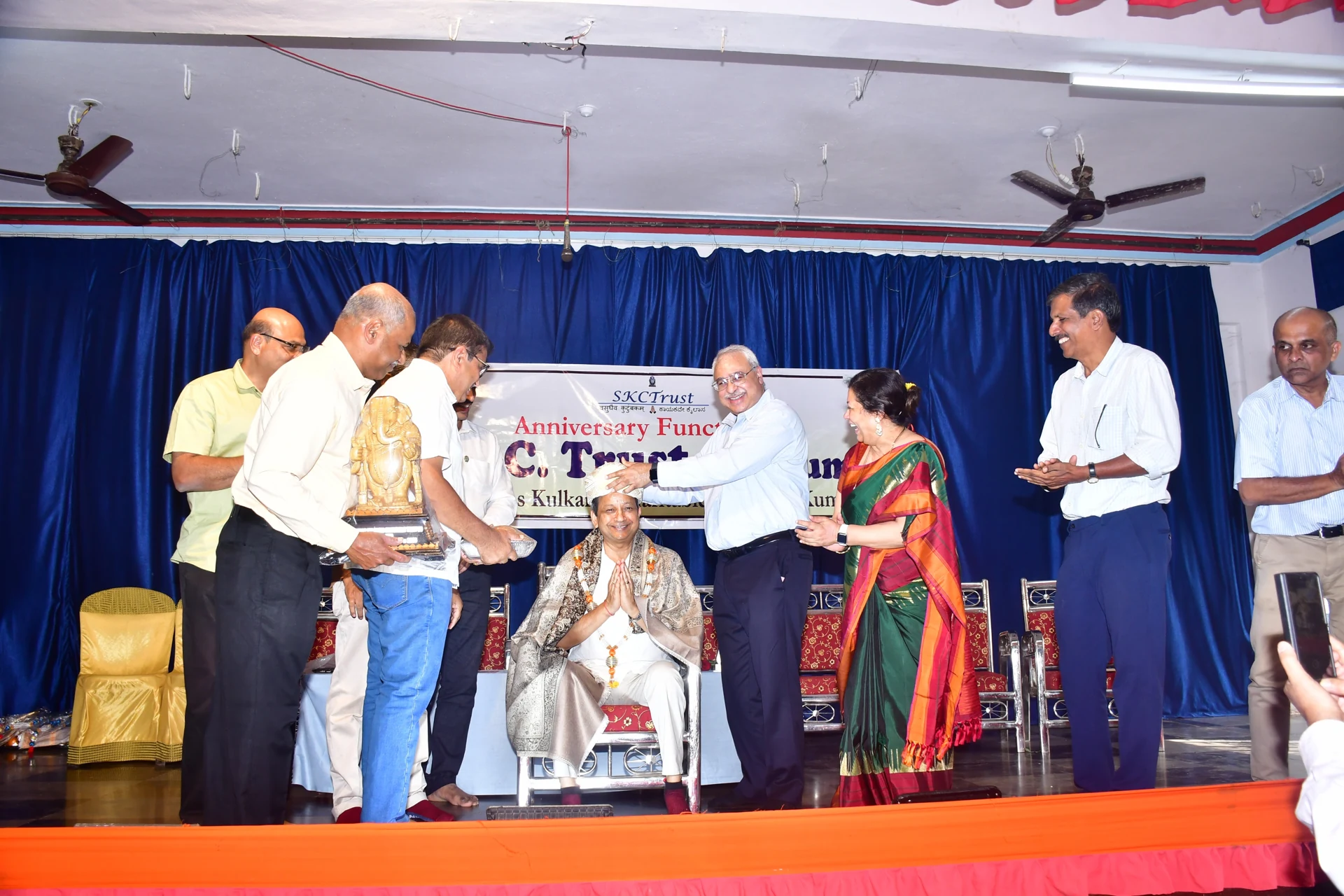 Dr. Satyendra Kumar, CTO of RSOLEC being felicitated in the 5th anniversary function of the Trust